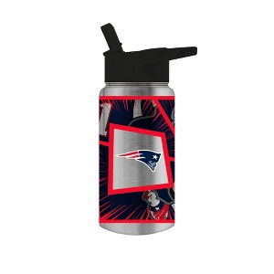 NFL New England Patriots Mascot Mini Thirst Water Bottle - 16oz: Stainless Steel Portable Drinkware - 1 of 3