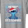 Women's - Lilo and Stitch - Merry Stitchmas Christmas Short Sleeve Graphic T-Shirt - 2 of 4