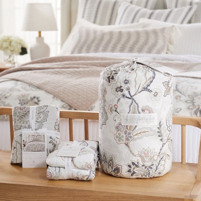 Ophelia Blush Floral Cotton King Duvet Set