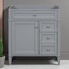 30'' Bathroom Vanity Cabinet without Sink, Freestanding Storage Cabinet with 2 Drawers, Tip-Out Drawer & Adjustable Shelf - 2 of 4