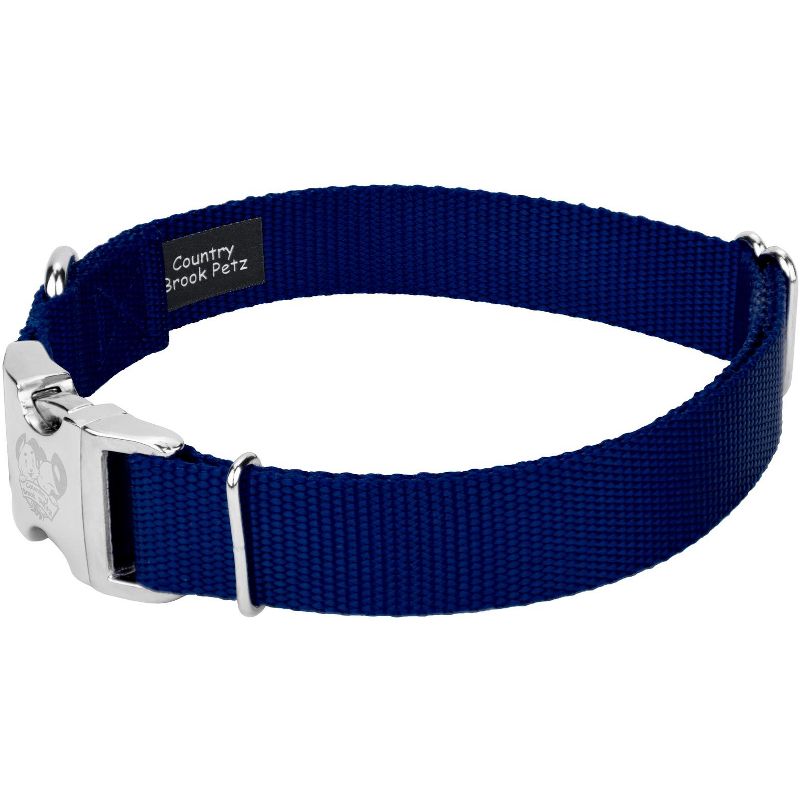 Country Brook Petz Premium Nylon Dog Collar with Metal Buckle for Small Medium Large Breeds - Vibrant 30+ Color Selection, 5 of 8