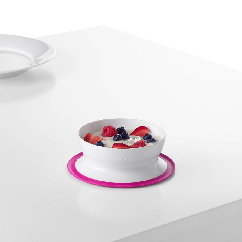 OXO TOT Stick &#38; Stay Bowl - Pink, 5 of 9