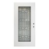 Wooakway 36"W*80"H Exterior Frosted Glass Prehung Front Entry Door Primed Interior Fiberglass Entrance Door - 2 of 4