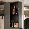 FUFU&GAGA Modern Tall Storage Cabinet with Slide - out Shelves and Hidden Compartments for Bedroom and Walk - in Closet - 4 of 4