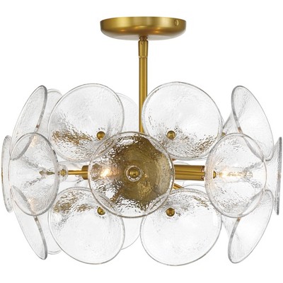 Minka Lavery Winter 16" Wide Soft Brass 4-Light Ceiling Light