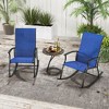 Tangkula Set of 2 Outdoor Rocking Chair Patio Rocker w/ Breathable Fabric - 2 of 4