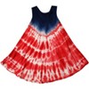 Riviera Sun Girls Flag Sundress - Tie Dye American Flag Beach Cover Up - 3 of 3