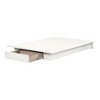 Full/Queen Kanagane 1 Drawer Platform Bed Pure White - South Shore - 2 of 4