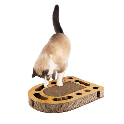 FurHaven Busy Box Corrugated Cat Scratcher With Catnip