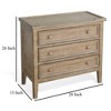 Royal Hampton 28" Side End Table | 3 Drawers with Round Knobs | Mahogany Wood - 3 of 4