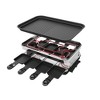 Kumasinova Raclette Grill for 8 People, Non-Stick Coated Grill Plate with 8 Mini Raclette Pans, Infinitely Adjustable Temperature, 1500W - 2 of 4