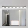 DOMETOUR Modern Chrome LED Vanity Light, 7-Lights Wall Sconce for Bathroom and Mirror, Sleek Minimalist Design, Energy-Efficient, Easy to Install - 3 of 4