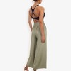 Anna-Kaci Women's High Waist Wide Leg Palazzo Pants With Drawstring Waist And Relaxed Fit - 3 of 4