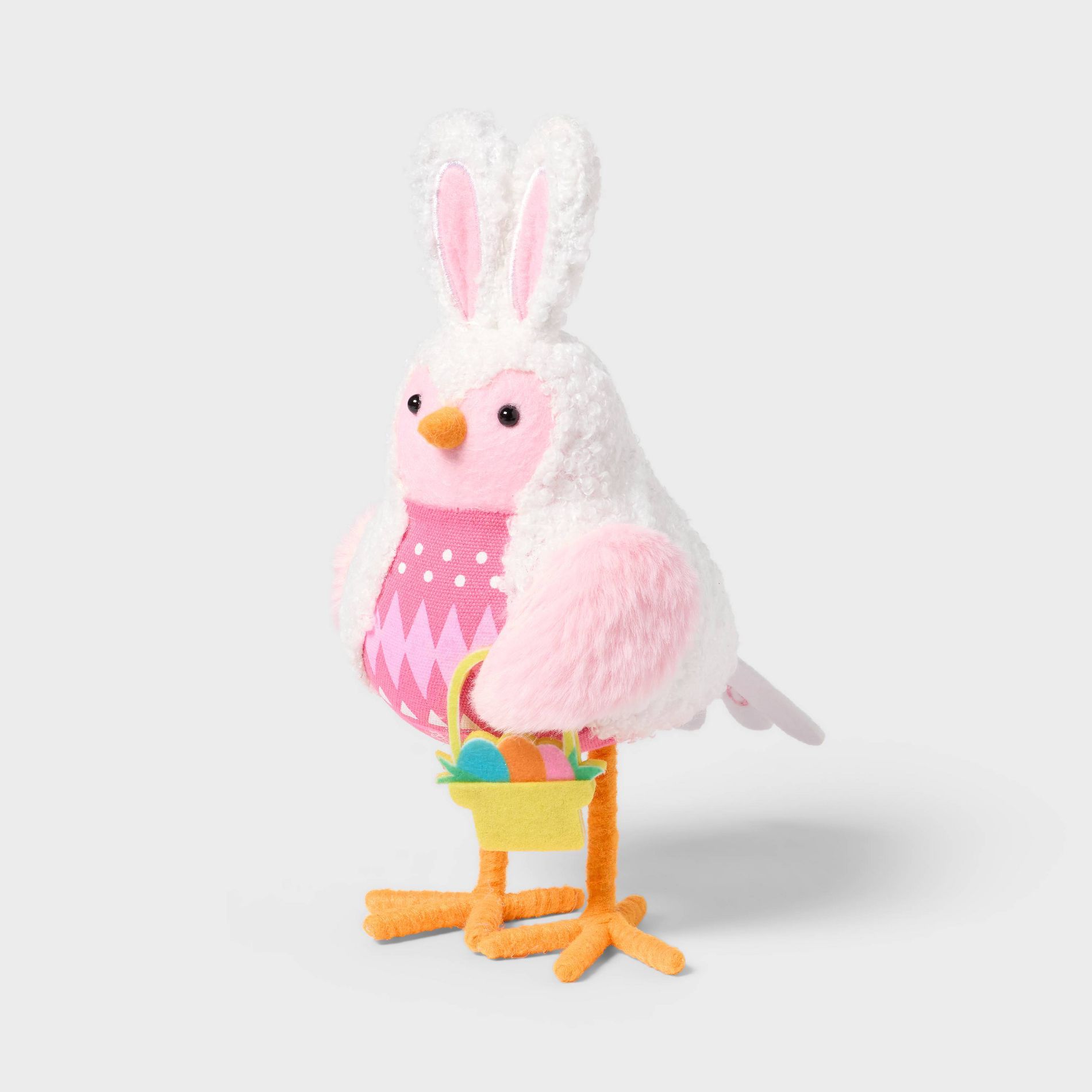 Featherly Friends™ 'Skipster' Easter Bunny Bird with Basket - Spritz™