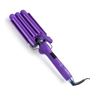 JOHN FRIEDA Triple Barrel Hair Waver – Foldable Tourmaline Ceramic, 4 Temps, 25mm Barrels, Fast Heat-Up, Auto Shut-Off, Beachy Waves - 1 of 4