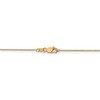 Black Bow Jewelry 0.65mm, 14k Yellow Gold, Diamond Cut Spiga Chain Necklace - 4 of 4