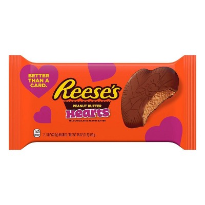 Reese's Valentine's Day Peanut Butter Hearts - 16oz/2ct