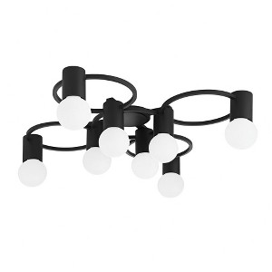 Mitzi Hope 8 - Light Semi-Flush Mount in  Textured Black - 1 of 1