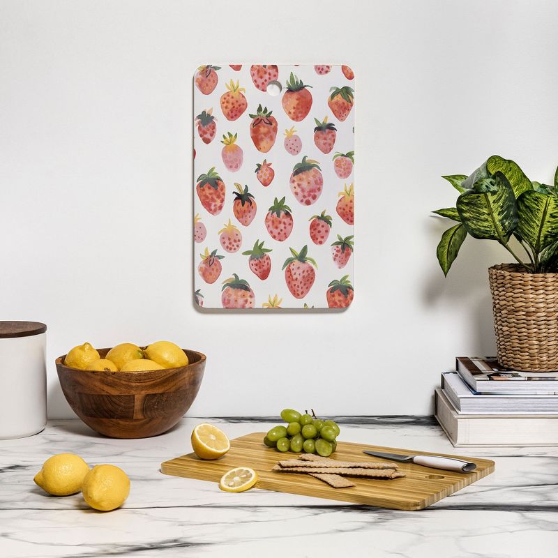 Ninola Design Strawberries Countryside Summer Cutting Board - Deny Designs, 3 of 4