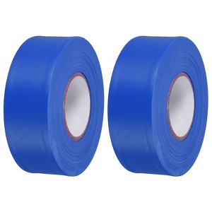 Unique Bargains PVC Non-Adhesive Flagging Tapes for Trail Outdoor 2 Pcs Blue 1-1/5" x 147 ft - 1 of 4