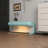 Vynxaria Leather Upholstered Entryway Bench with LED Sensor Light ¨C Modern & Stylish - 2 of 4