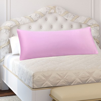 2 Pcs Body(20"x54") Silky Satin for Hair and Skin Pillow Cases Light Pink - PiccoCasa