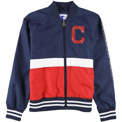 STARTER Womens Cleveland Indians Bomber Jacket