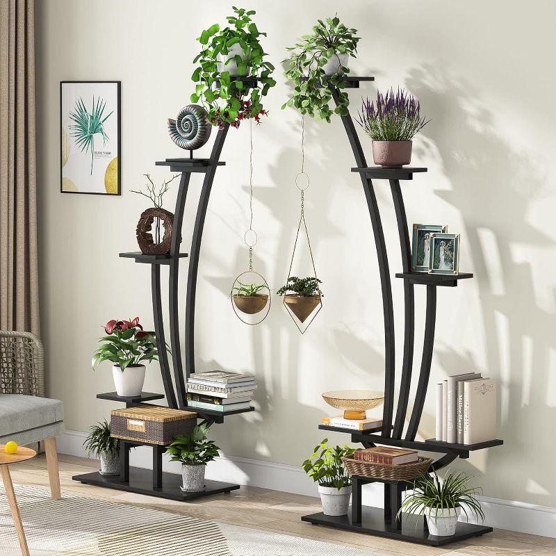Tribesigns 1 Pair 6-Tier Tall Indoor Plant Stand, 4 of 6
