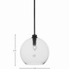 Toltec Lighting Kimbro 1 - Light Pendant in  Matte Black with 13.75" Smoke Bubble Shade - 2 of 2