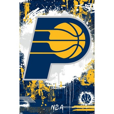Trends International NBA Indiana Pacers - Maximalist Logo 23 Unframed Wall Poster Prints