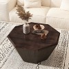 NicBex Modern 31.5" Octagonal Coffee Table with Wood Frame for Living Room - 4 of 4