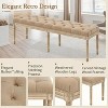 End of Bed Bench, Vintage Upholstered Bench for Entryway - 4 of 4