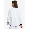 Jessica London Women's Plus Size Tipped Boxy Cardigan - 3 of 4
