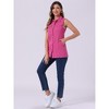 INSPIRE CHIC Women's Sleeveless Casual Button-Down Side Pockets Long Jean Vests - 3 of 4