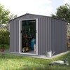 CAVINAS Outdoor Storage Shed Large Metal Tool Sheds with Sliding Doors and Air Vent for Backyard - 2 of 4