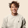 Dalix Lightning (Glow in the Dark) Embroidered Crewneck Fleece Sweatshirt Pullover Mens - 3 of 4