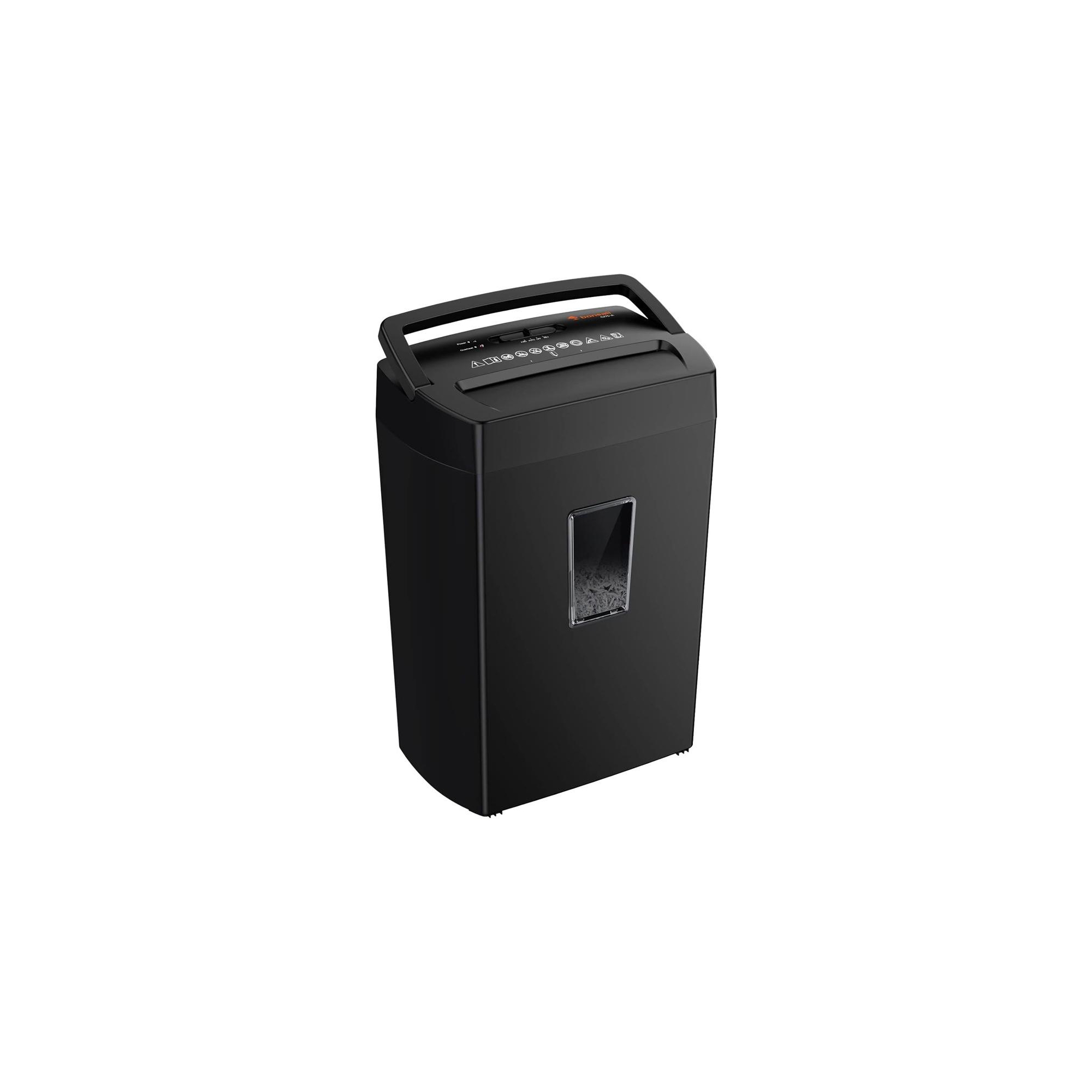Bonsaii 12-Sheet Cross Cut 5.5 Gal Home & Office Heavy Duty Shredder for Paper, Credit Card, Mail, Staples, Black, P-4 Security Level