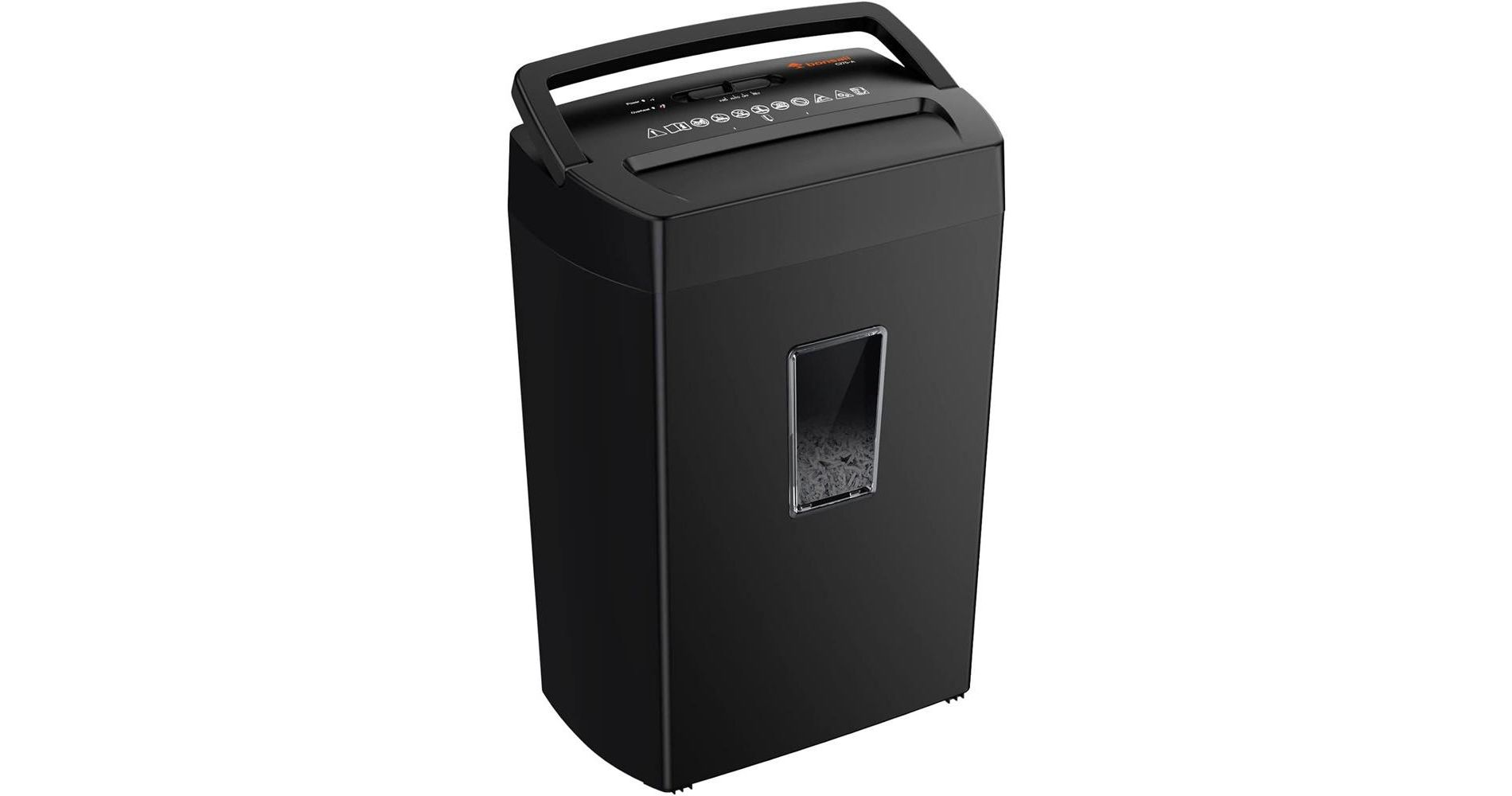 Bonsaii 12-Sheet Cross Cut 5.5 Gal Home & Office Heavy Duty Shredder for Paper, Credit Card, Mail, Staples, P-4 Security Level