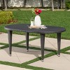 Dominica Oval Wicker Dining Table: Weather-Resistant, Iron Frame - Christopher Knight Home - 2 of 4