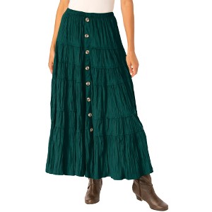 Woman Within Plus Size Petite Moleskin Skirt - 1 of 2