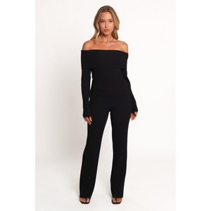 Petal and Pup Gindie Ribbed Knit Off The Shoulder Pant Set - 1 of 4