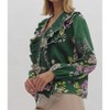 Women's Floral Print V-Neck Top - entro - image 3 of 3