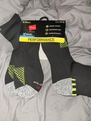 Hanes Premium Men's Xtemp Ultra Cushion 6pk Ankle Socks - 6-12 : Target