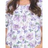 Casual Nights Women's Snap Front Smock Cobbler Woven Scrub Apron Top with Pockets - Blue Plaid - 3X-Large - 4 of 4