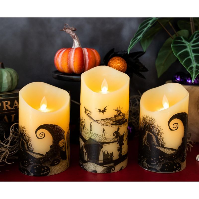 Ukonic Disney Nightmare Before Christmas LED Flickering Flameless Candles | Set of 3, 6 of 11