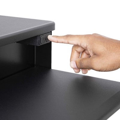 FlexPro Premier 36" Electric Sit-to-Stand Desk Converter in Black