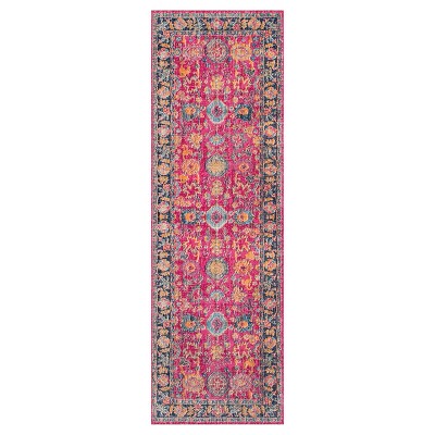 Pink Solid Loomed Runner - (2'8"x8') - nuLOOM