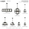 Livex Lighting Stoneridge 4 - Light Pendant in  Textured Black - 4 of 4