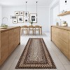 Acekool 9x12 Washable Area Rug, Modern Printed Braided Look, Non-Slip, Stain Resistant Large Brown Carpet for Bedroom, Living Room, Dining Room - 2 of 4