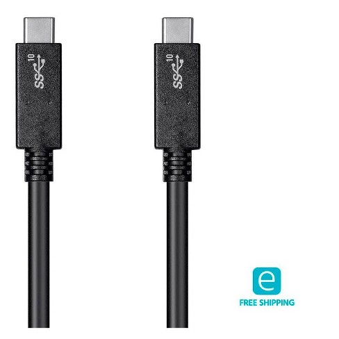   Basics USB-C to Micro USB 3.1 Gen 2 Fast Charging Cable,  10Gbps High-Speed, 3 Foot, Black